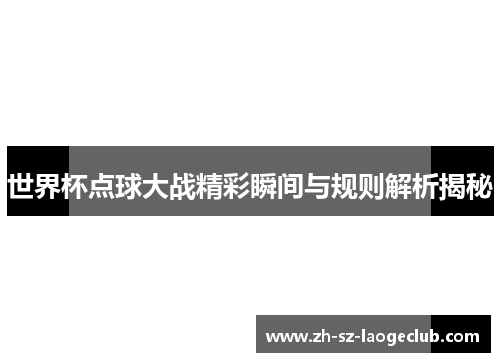世界杯点球大战精彩瞬间与规则解析揭秘